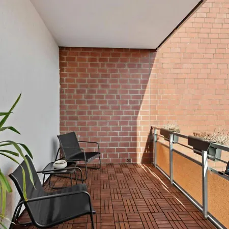 公寓 Getaway Apartment Mit Balkon - Ruhiges Business-Apartment - Direkte S-Bahn Nach Messe Dus & Ess