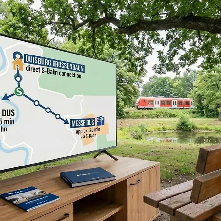 Getaway Mit Balkon - Ruhiges Business-apartment - Messe Dus & Airport ドゥイスブルグ